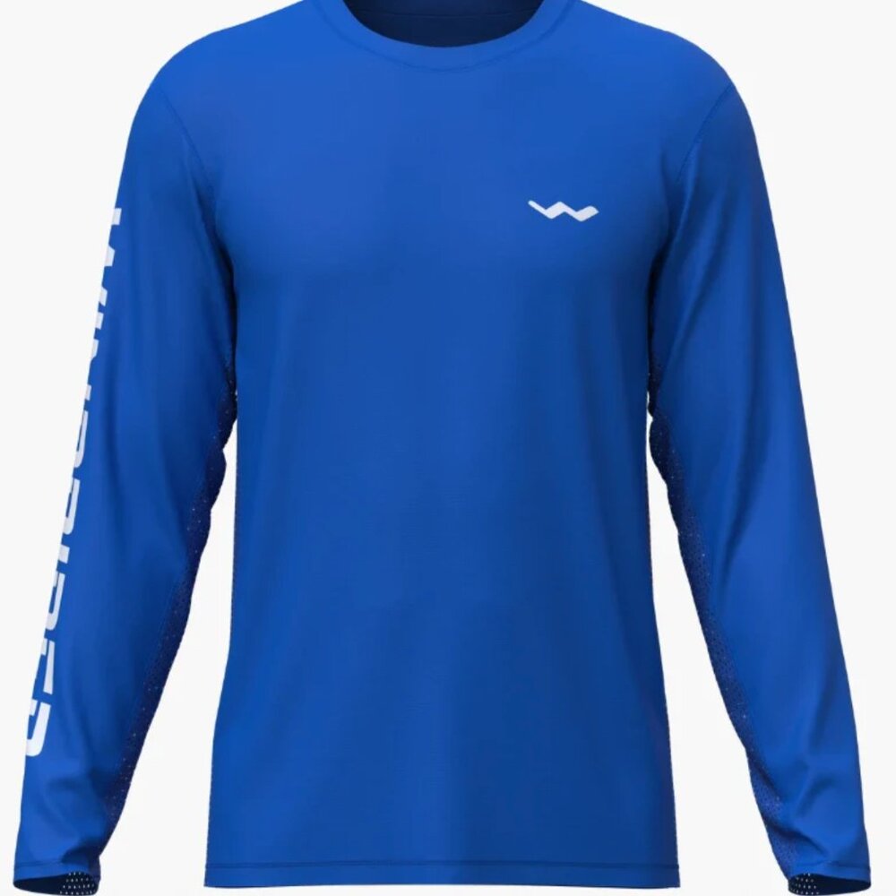 New WindRider Blue HELIOS Long Sleeve Fishing Shirt, Size Small